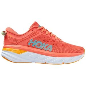 Hoka One Bondi 7 Women`s Shock Absorption Running Persimmon Orange